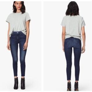 MOTHER High Waisted Looker Fray Jeans in Tongue in Cheek Size 26 GUC